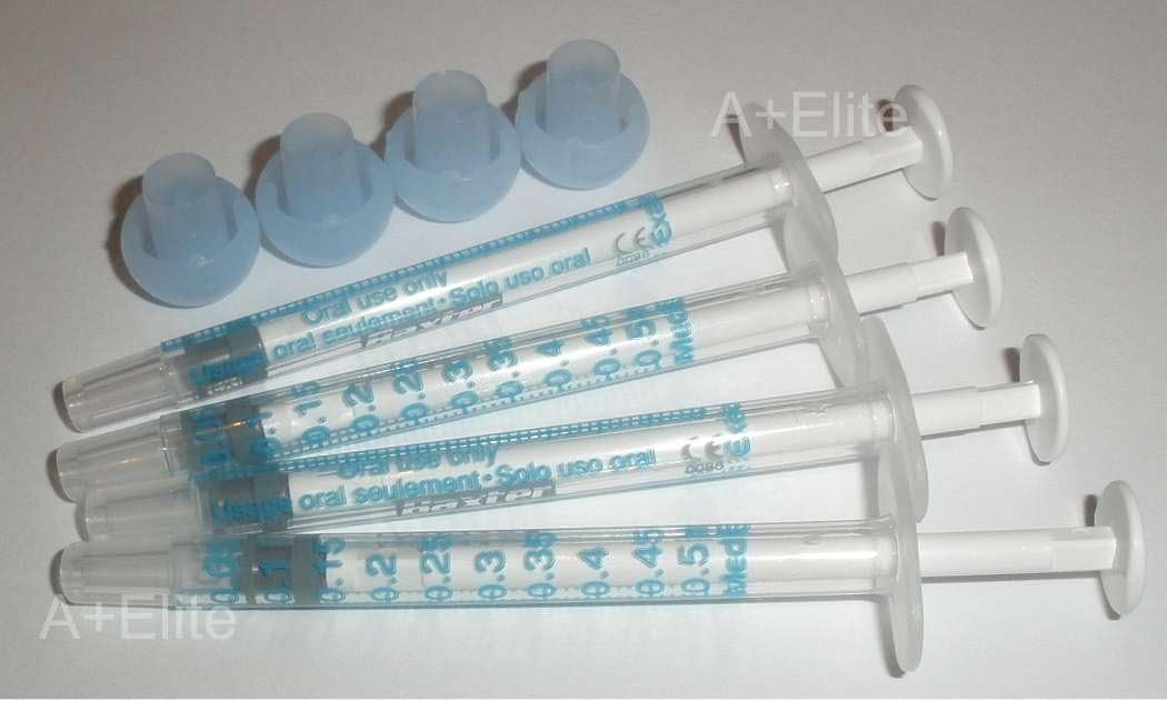BAXA ExactaMed Oral Liquid Medication Syringe 0.5cc/0.5mL 4