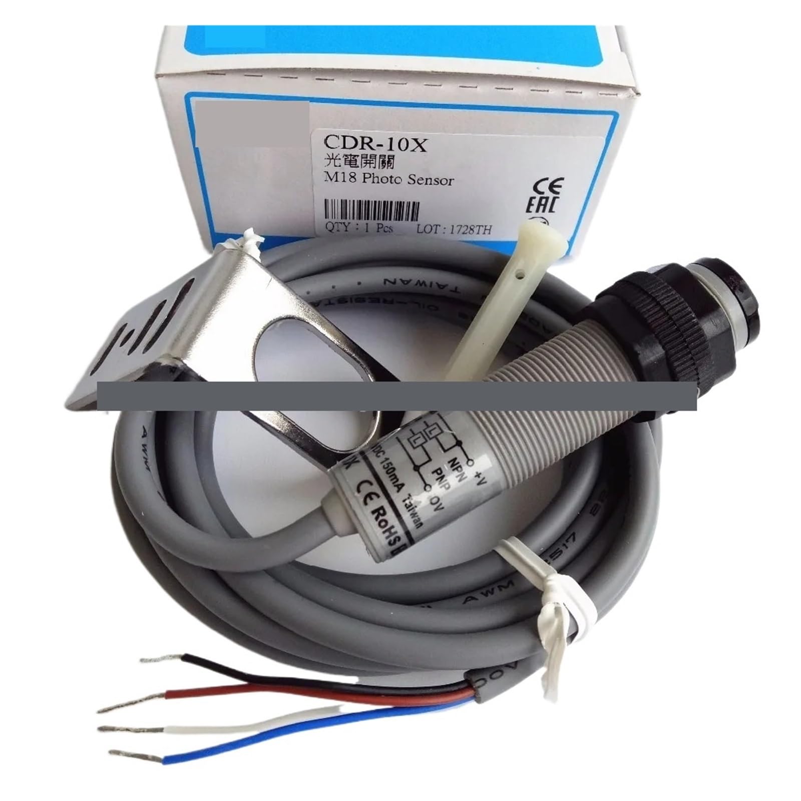 BFSYDLUJ CDR-10X FOTEK M18 PHOTO SENSOR 10-30VDC
