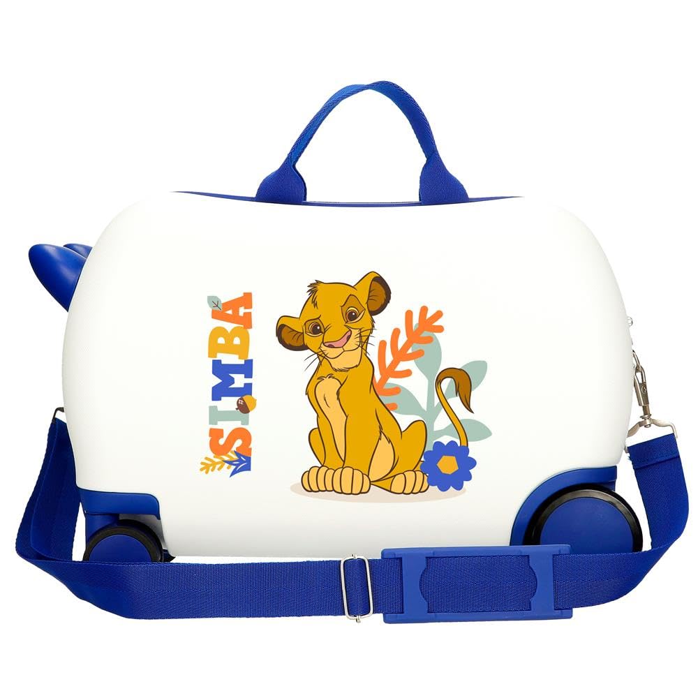 Joumma Disney Simba Colors Maleta Infantil Blanco 45x31x20 cms Rígida ABS 24,6L 1,8 kgs 4 Ruedas Equipaje Mano