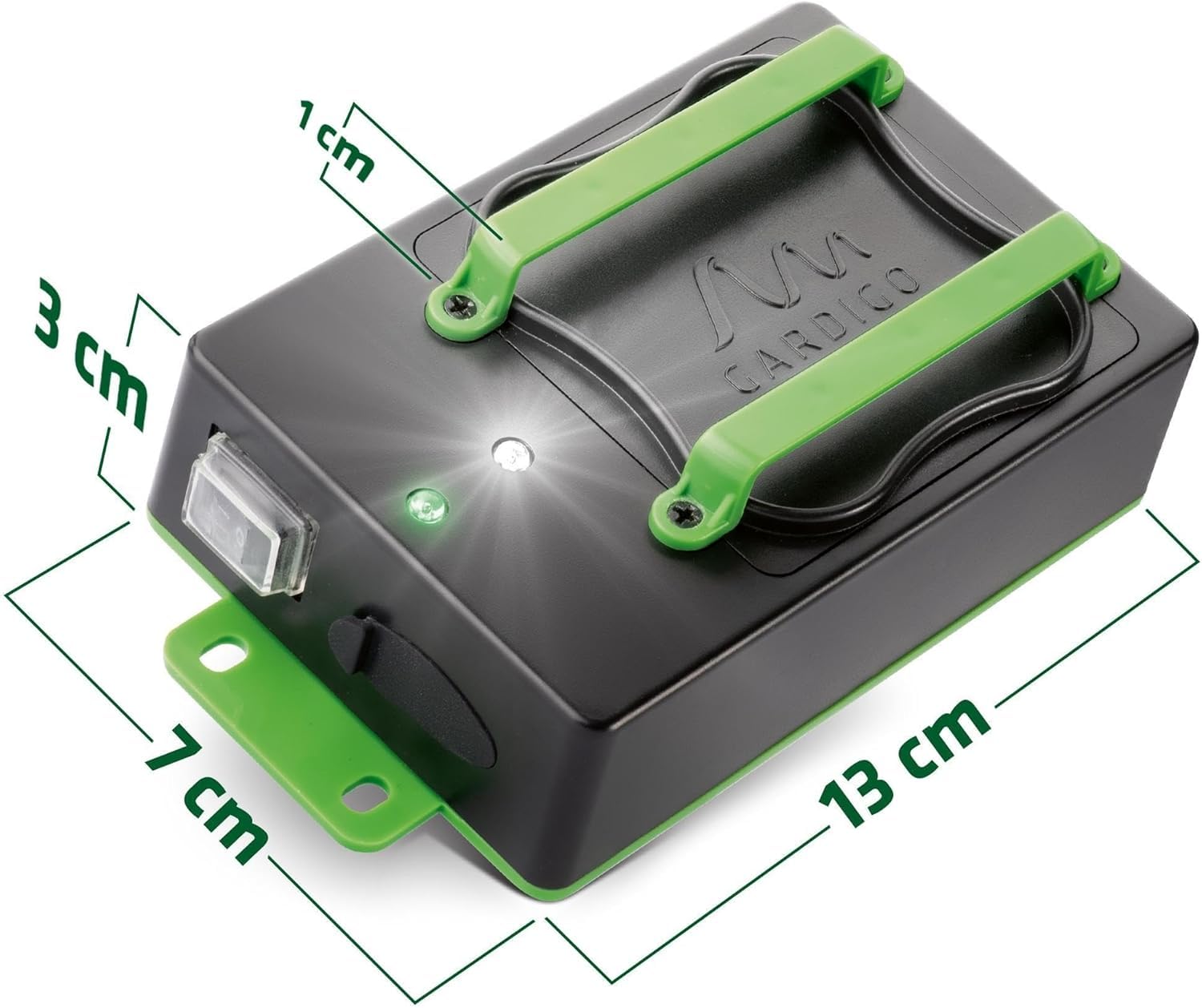 Gardigo® Dispositivo Anti Martore a Batterie | Repellente Antiroditori per Auto, Casa | Facile Sostituzione Batterie | Ultrasuoni per Allontanare Roditori Vano Motore, Soffitta | Repellente Topi Auto