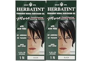 Herbatint Permanent Herbal Hair Color Gel 1N Black