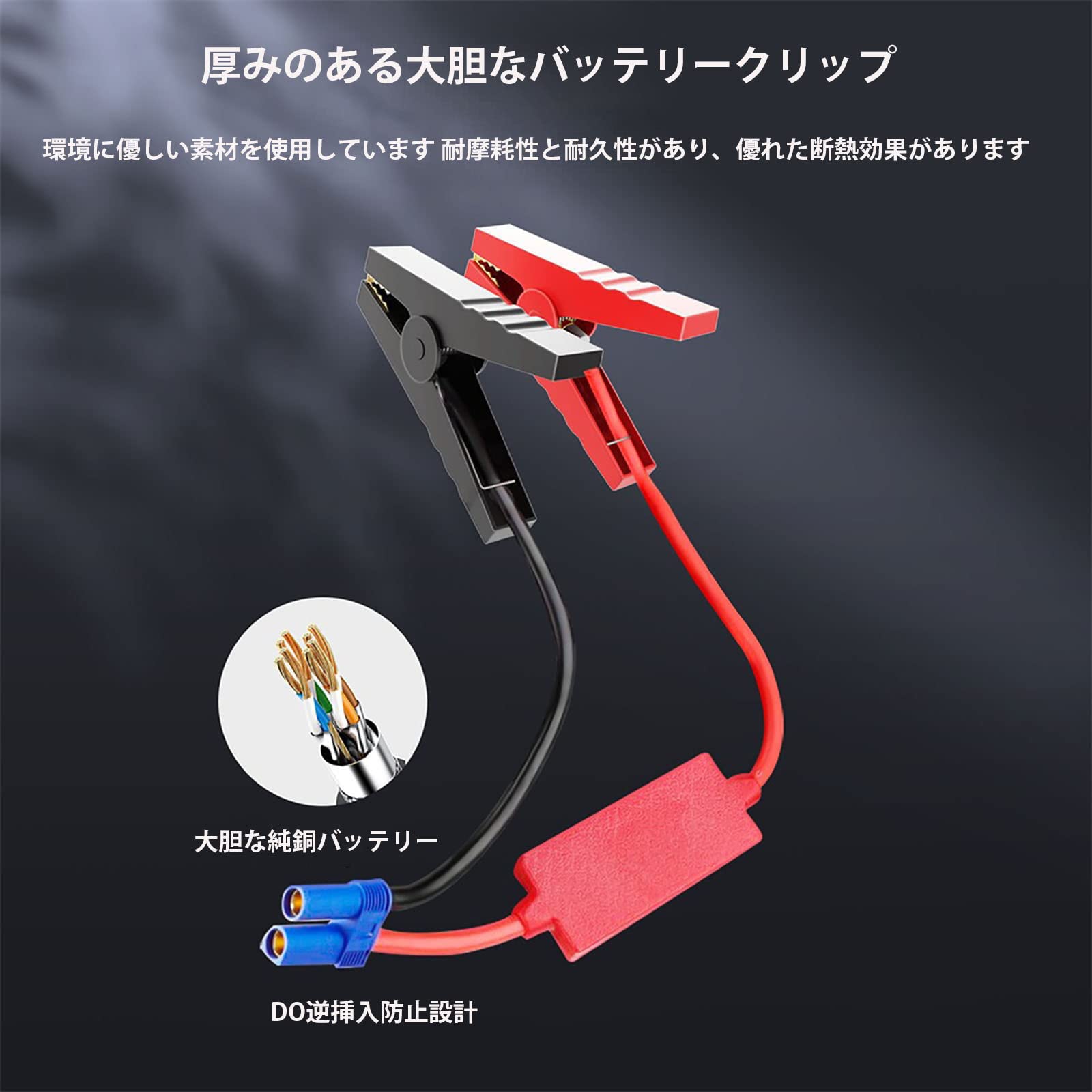 Amazon | ADOSSY 車用ジャンプスターター 30000mAh パワーバンク 緊急 