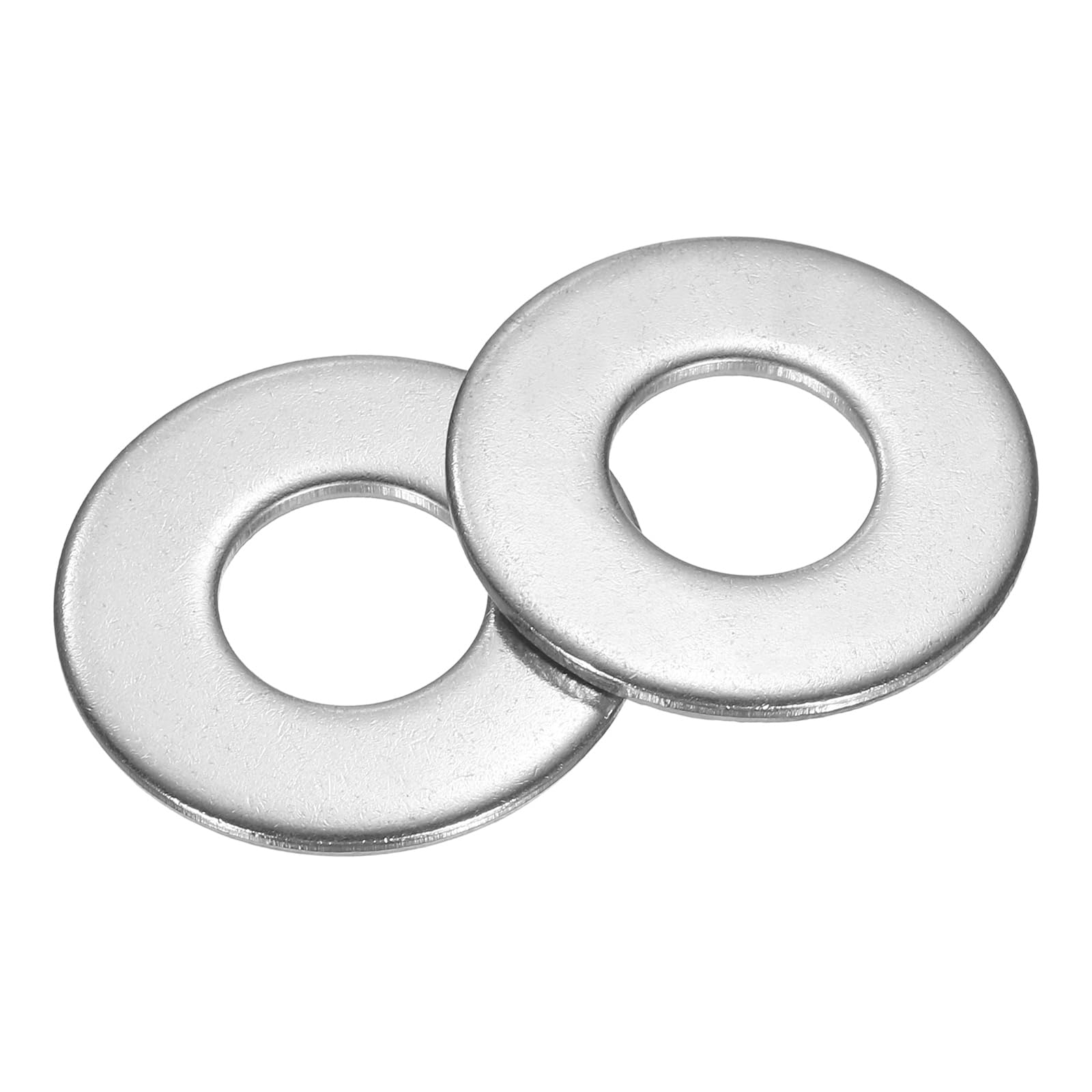 sourcing map 25 Pcs 1/2" Fender Washers 1-3/8 OD, 304 Stainless Steel Flat Washer Fastener Sealing Gasket for Screws and Bolts, Silver Tone