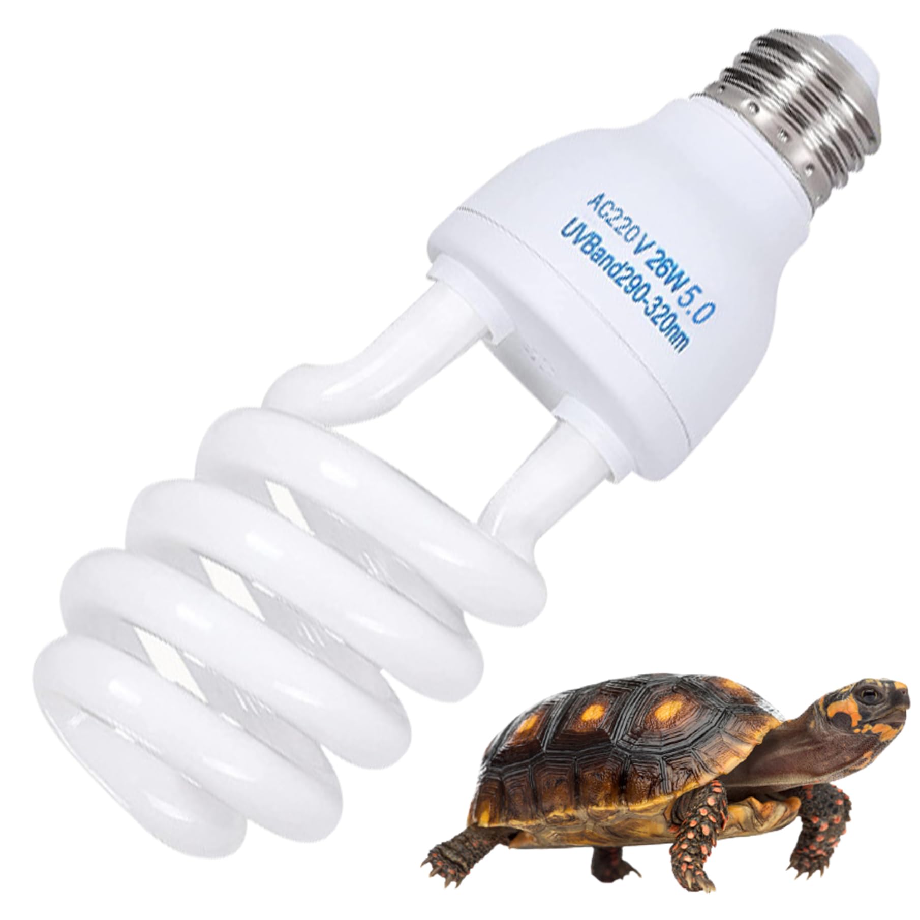 Reptile UVB Bulb 5.0 UVB E27 Interfaz Reptile SUBROPICAL LIGHTA Blanca Azula LIGHTIVE Reptil