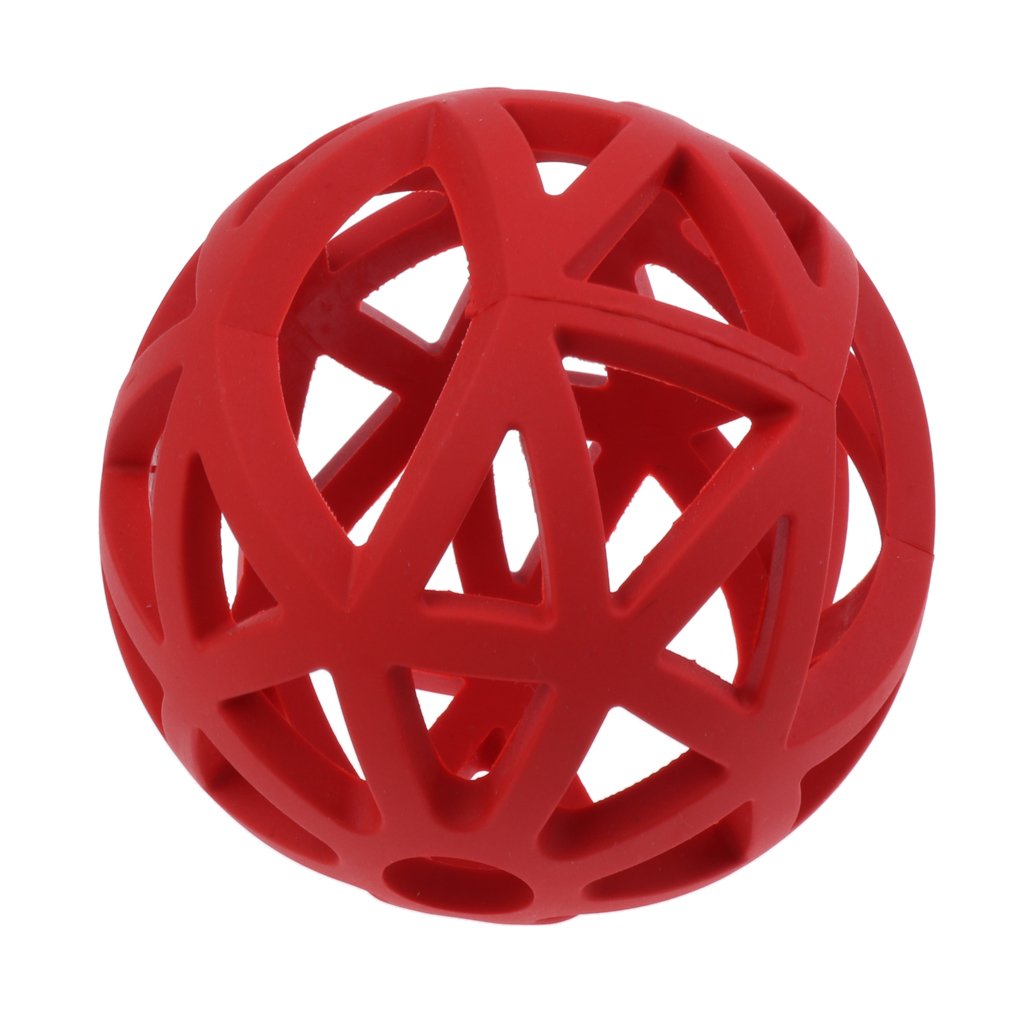 10 Set Mascota Perro Gato Masticar Juguete Interactivo Pelota Ejercicio Juguete Rojo - S