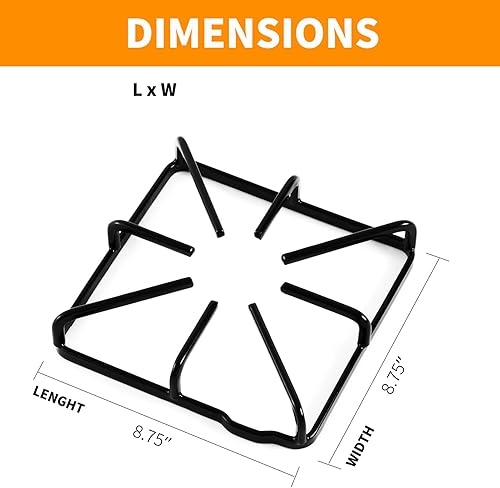 Miniatura 2 de WB31K10016 Grate Replacement Parts for GE Stove Parts Burner Grate WB31K10015 Stove Top Metal Steel grate for GE Cooktop Parts Kenmore Hotpoint Gas