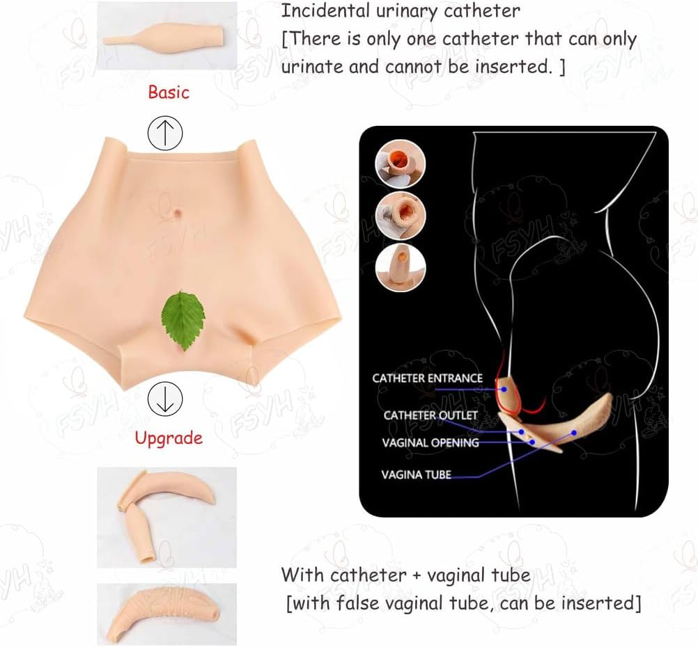 Silicone Panties Realistic Fake Butt Shaper Control Pants Men′s Hiding Gaff Boxer Briefs for Transgender Apparel
