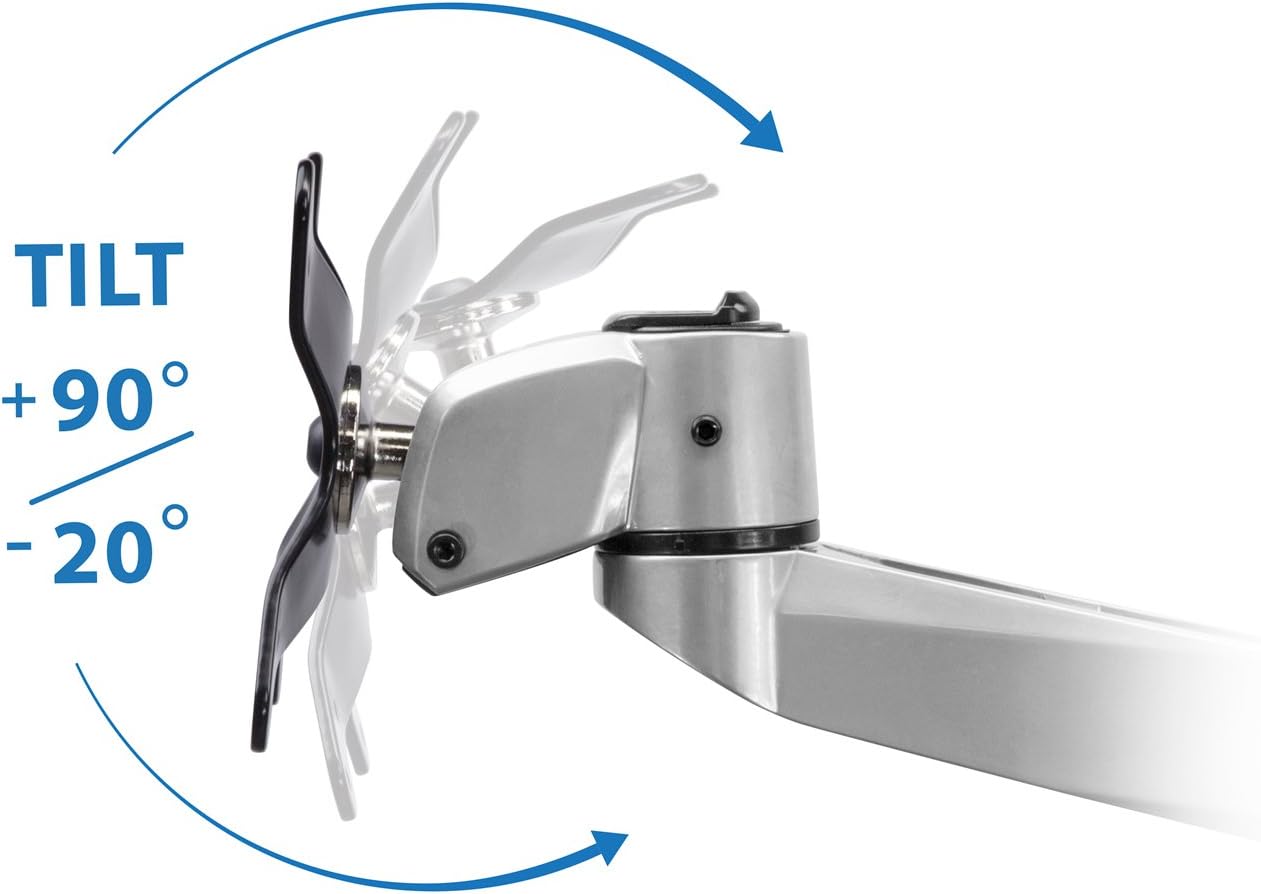 Mount-It! Articulating Single Arm Computer Monitor Desk Mount for 24-Inch Monitors (MI-33116)