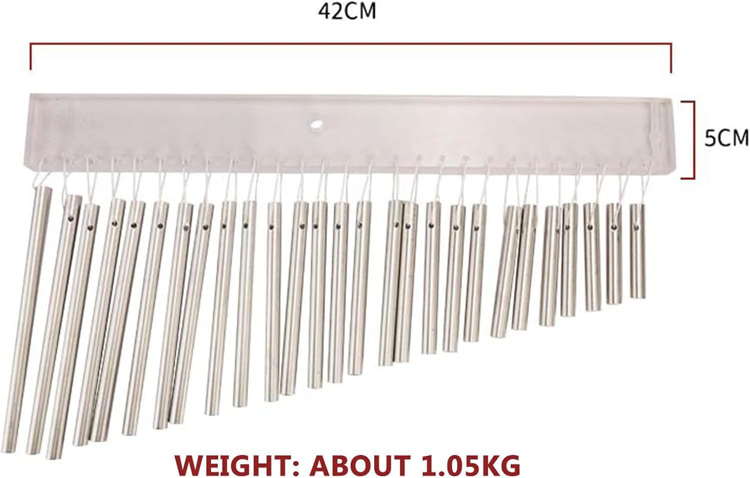 27-bar Chimes Percussion, Crystal Beam Harpsichord, Crystal Clear, Purer Tone, for Sound Baths, Meditation Yoga, Piano Shops