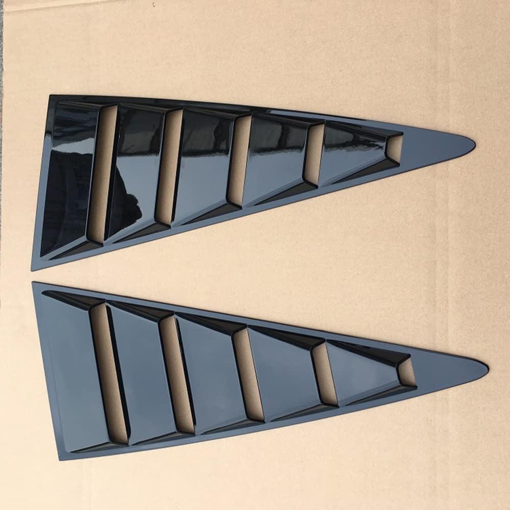 Pièces décoratives de Stores de Lunette arrière de Voiture pour A-u-d-i TT 2008-2014,Persiennes de fenêtre latérale arrière Accessoires,B-Glossy Black