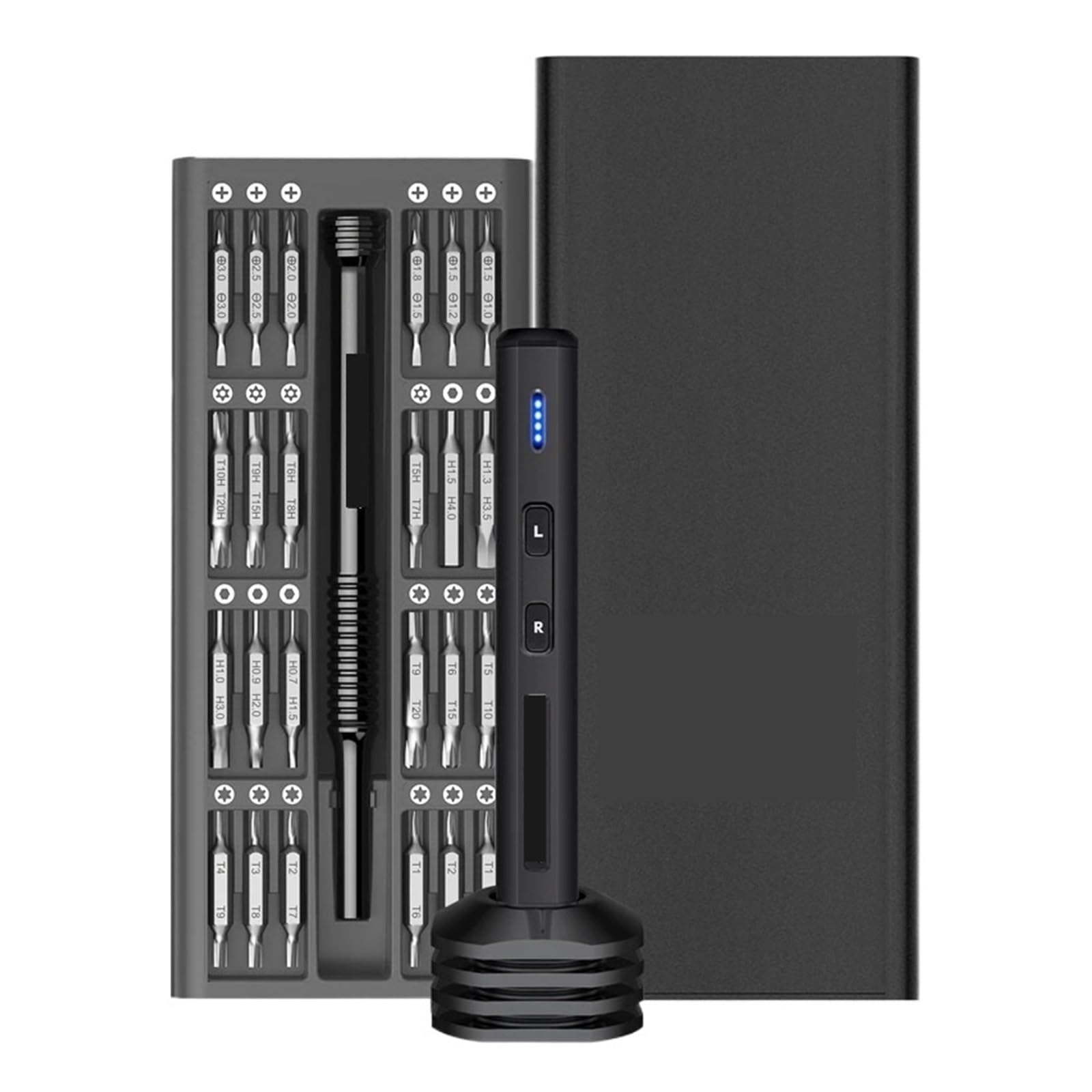 96 in 1 Mini Electric Screwdriver Set Rechargeable Cordless Precision Screwdrivers for Phone Repair Portable Lightweight(SES Mini Plus Black)