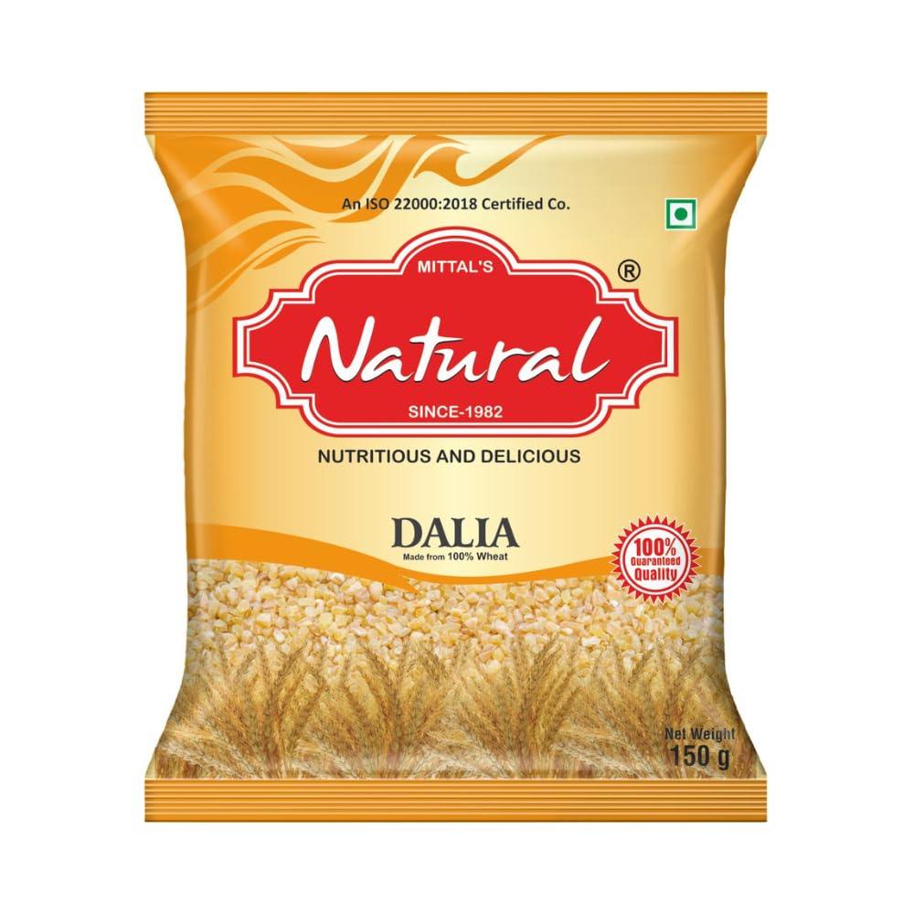 Natural Dalia |All-Natural Cracked Wheat |100% Whole Grain Broken Wheat | Fresh & Nutritious Wheat Cereal |High-Fiber, Healthy Breakfast Option (150 G) (B0DDQCCQ2B) Amazon Price History, Amazon Price Tracker