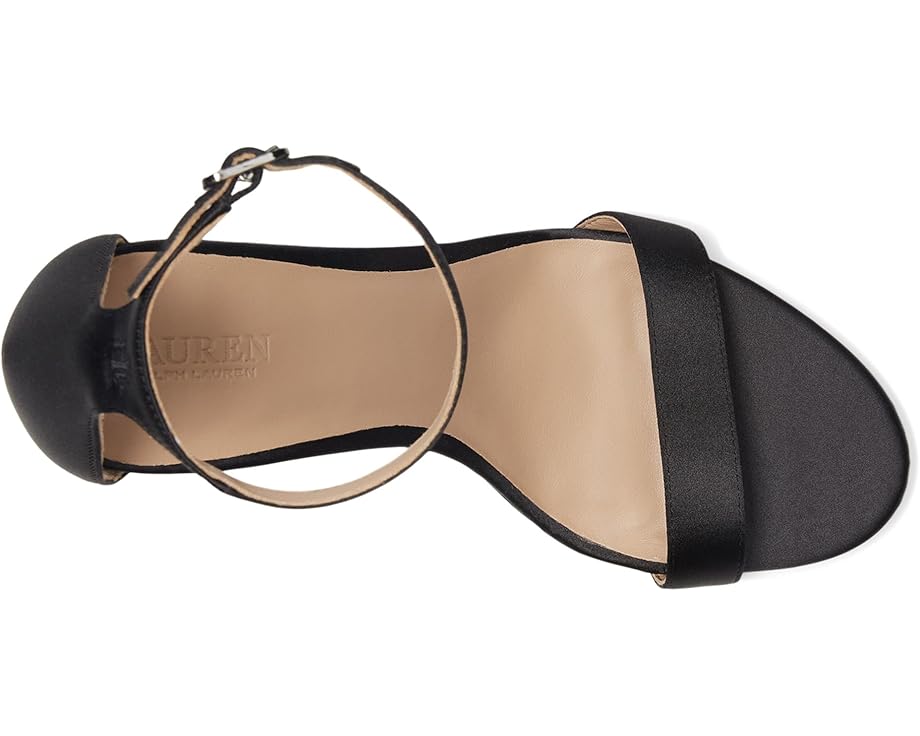 Lauren Ralph Lauren Allie Pave-Buckle Satin Sandals - Top View