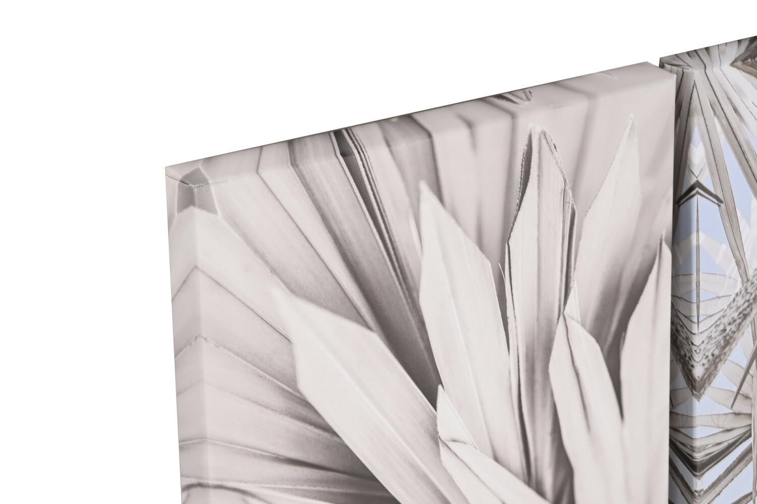 CUADRO SET 5 LIENZO MDF 25X2,5X25 HOJAS 2 SURT.