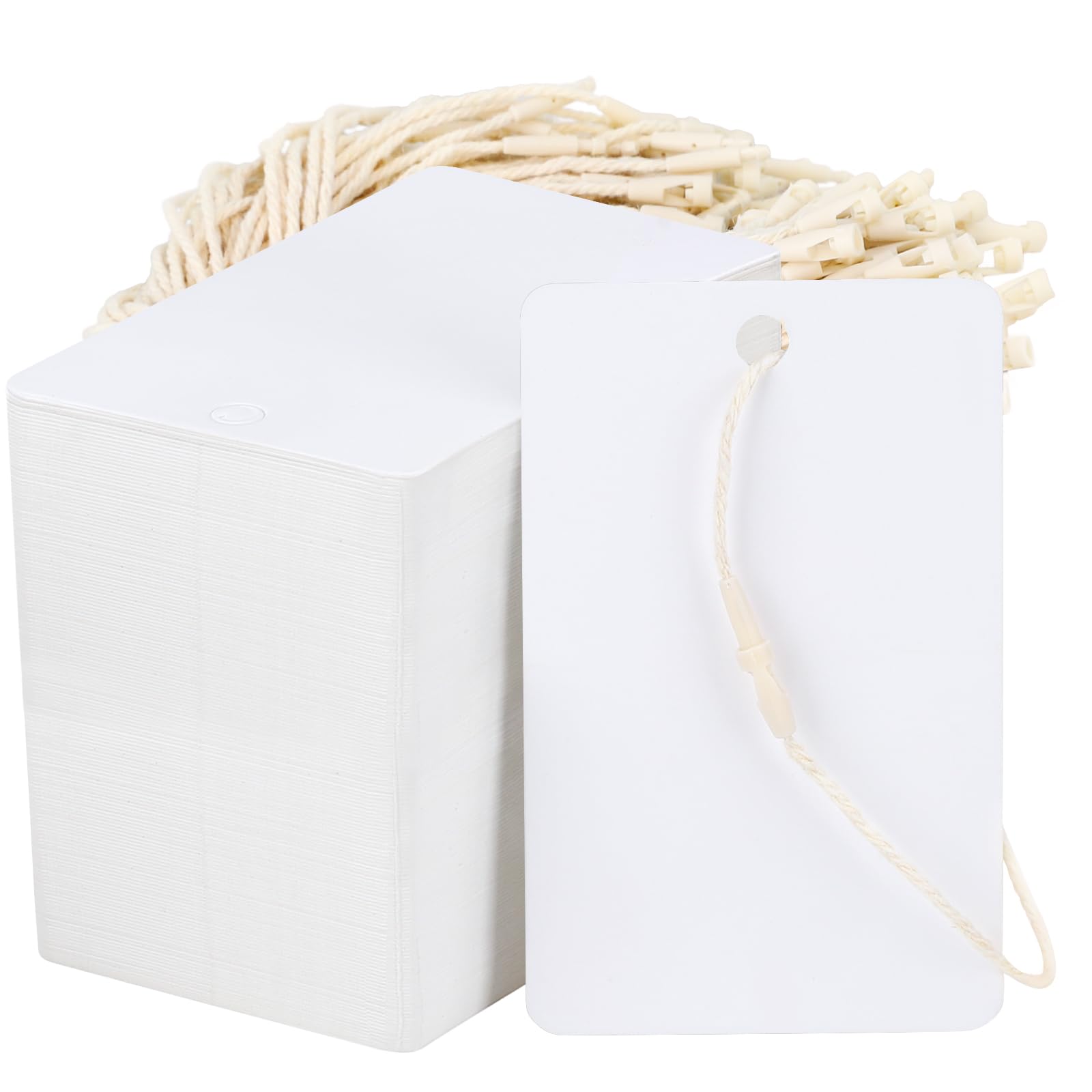 Photo 1 of EUSOAR White Gift Tags with String, 1.9"x3.1"