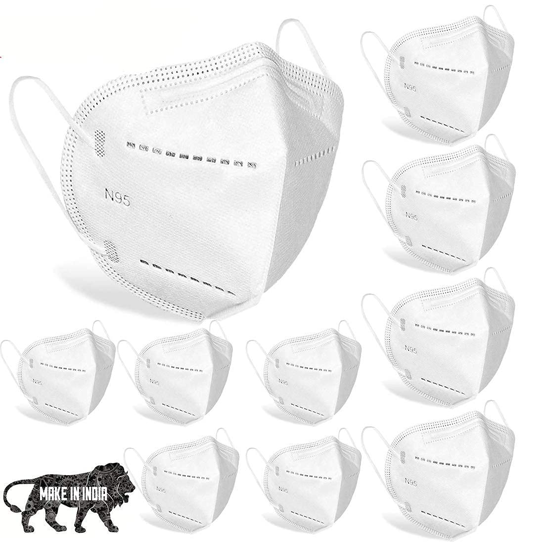 Larrito N95 washable and reusable Mask Anti Air Pollution Anti Dust Face Mask With 6 Layer Mask For Men and Women (51) (B09D776YM9) Amazon Price History, Amazon Price Tracker