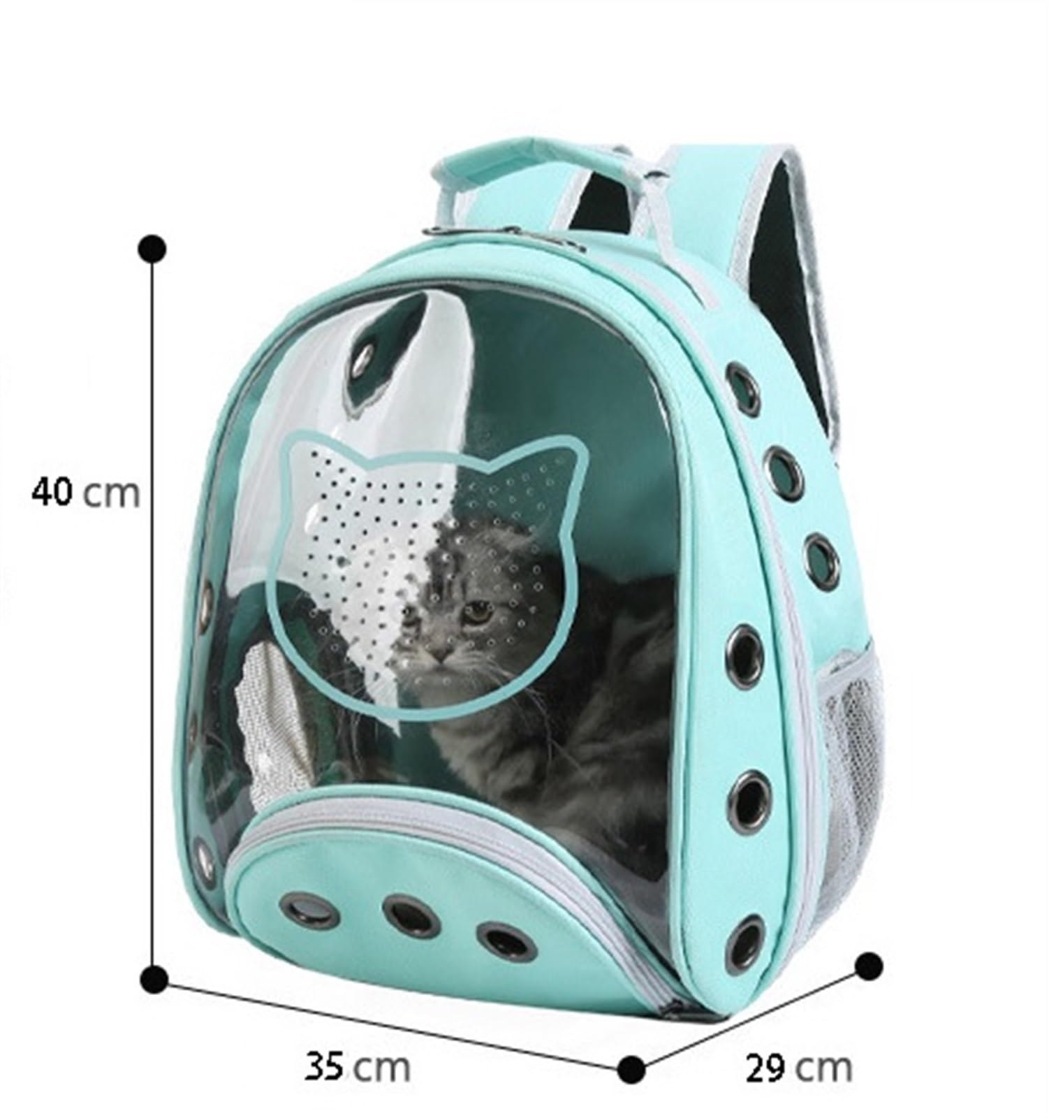 Zaino Animali Zaino per Animali Domestici Forniture per Borsa per Trasportini per Gatti per Cani Trasparente Animale(Rot)