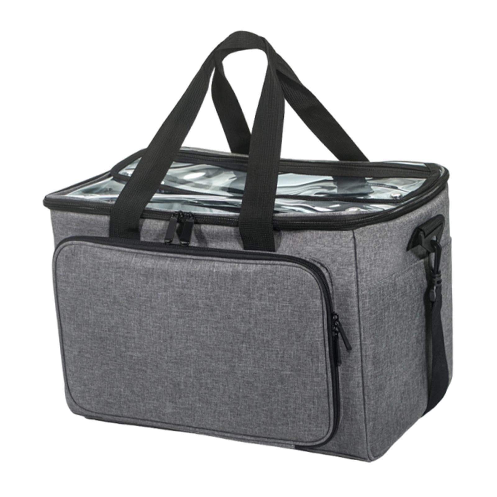 predolo Bolsa para Tejer, Bolsa para Hilo, versátil Estuche para Guardar Hilo, Ideal para proyectos sin terminar, Suministros de Costura, Accesorios y, Gris