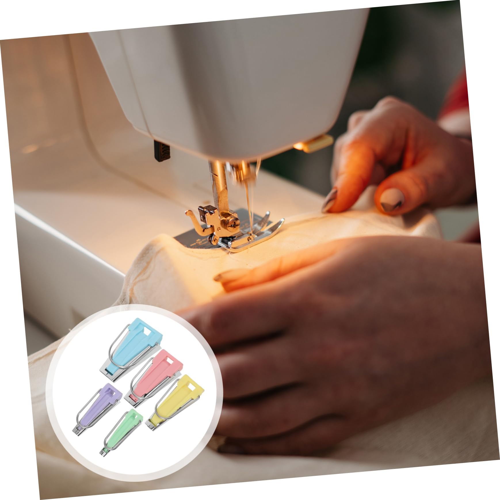 VILLCASE 10 Pcs Bias Binding Tape Making Tool Bias Tape Maker Sewing Kit Portable