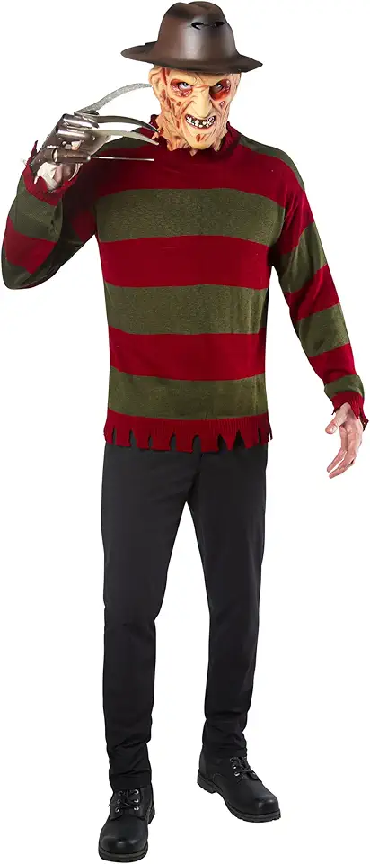 Rubie's Fantasia masculina Nightmare On Elm St Deluxe adulto Freddy suéter, Multicor, GG