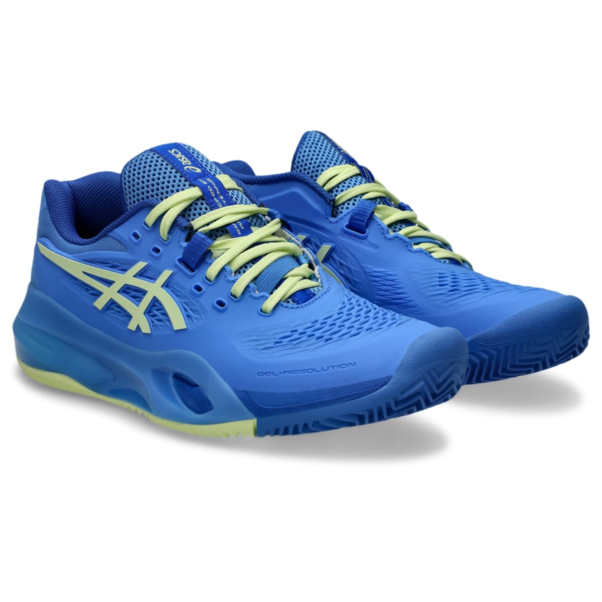 ASICS Women's Gel-Resolution X Clay, Blue Coast/Huddle Yellow, 11 Medium