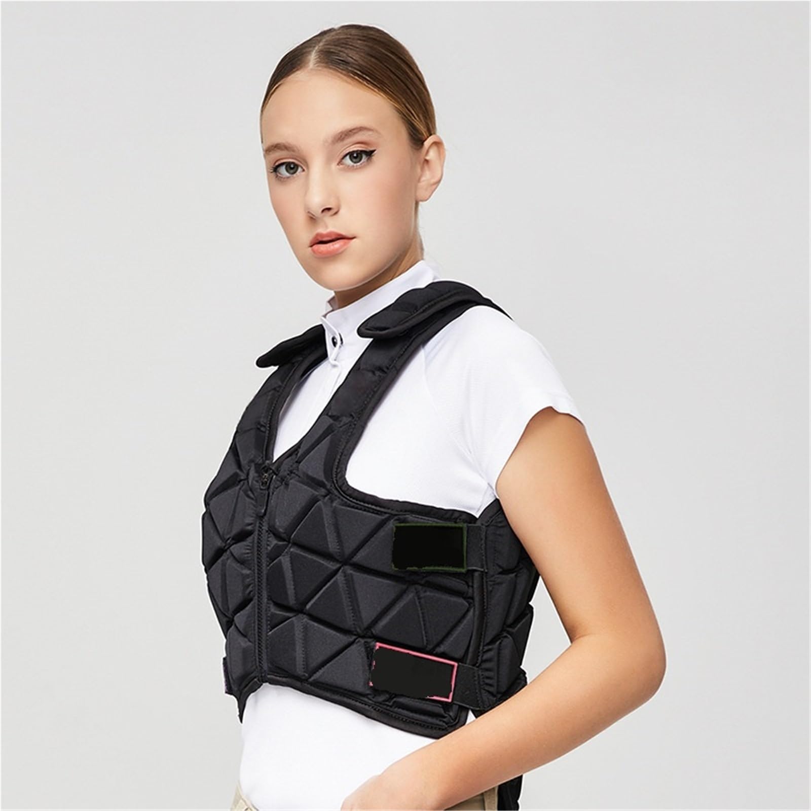 Gilet Equestre Armatura equestre for Adulti, Gilet Protettivo, Strato Ammortizzante ad Alto Spessore, assicurazione di Sicurezza per Equitazione(XL)