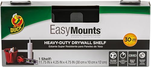 Duck EasyMounts - Estante multiusos para paneles de yeso, estante multiusos para organización de garaje, bancos de trabajo, cobertizos de