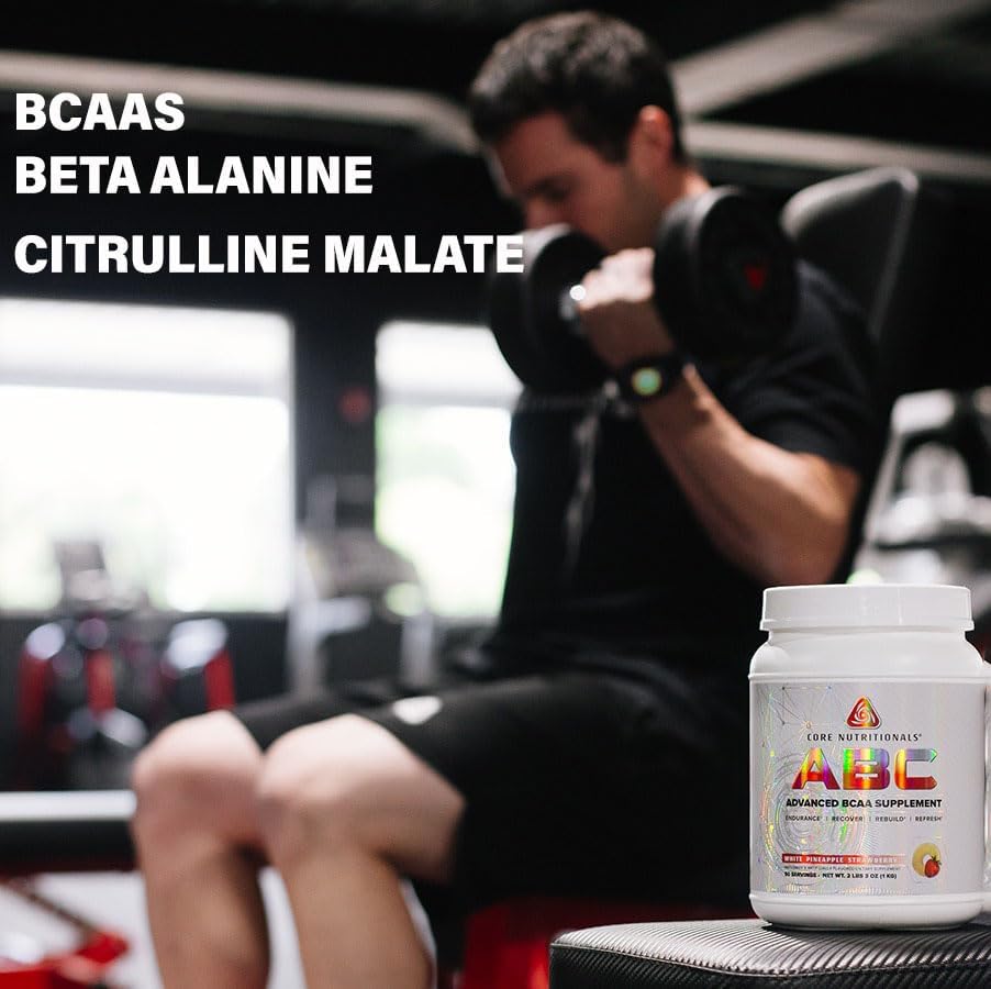 Miniatura 2 de Core Nutritionals Platinum ABC Advanced Intra-Workout BCAA Suplemento con 0.09 oz de glutamina, beta alanina, malato de citrulina, 20 porciones