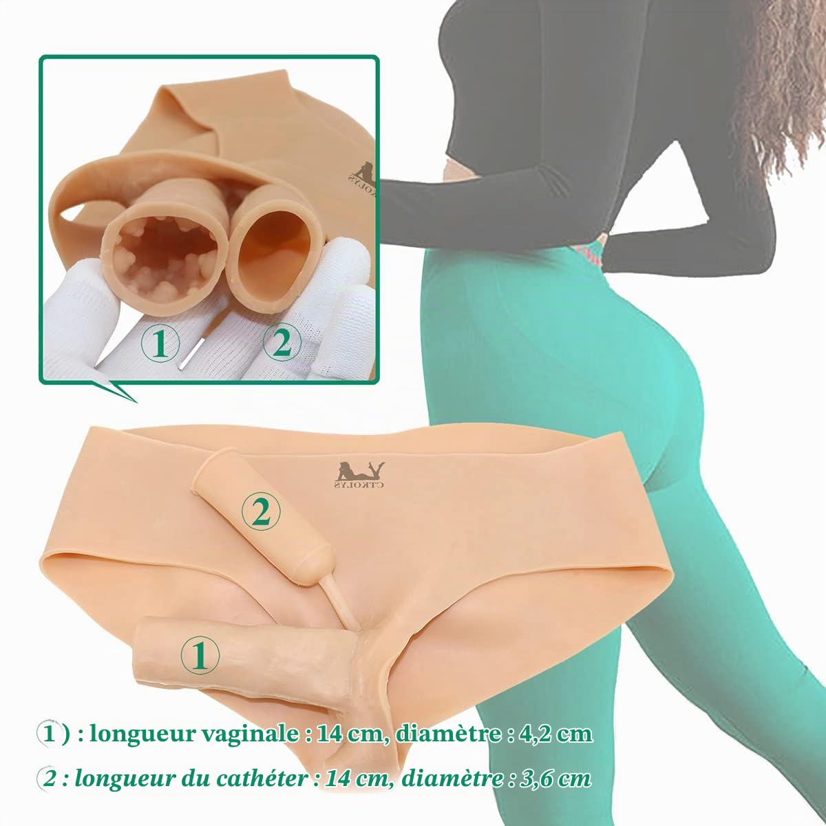 Drag Camel Toe Control Panty Cacher Gaff Boxer pour Travesti Transexuelle