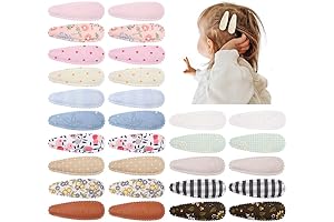 Adorable Floral Print Hair Clips for Little Princesses