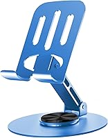 Vista 14 de Soporte Universal de Metal para Celular, Soporte Ajustable de Ángulo Múltiple con Rotación de 360°, Antideslizante, Compatible con iPhone 17 16 Pro