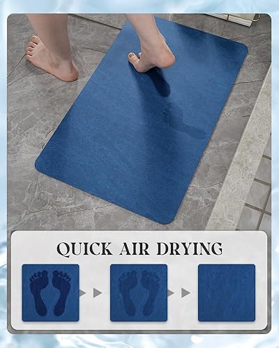 Miniatura 10 de MontVoo - Juego de alfombras de baño, de goma antideslizantes, de secado rápido, superabsorbentes, delgadas, para debajo de la puerta, lavables,