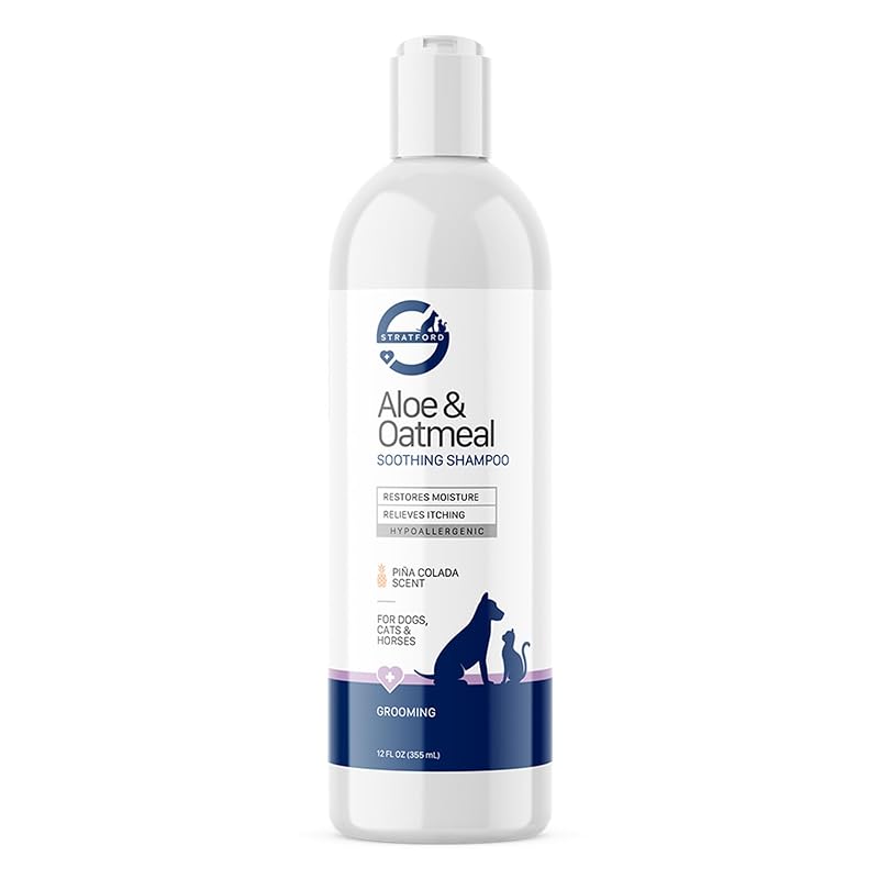 Shampoo e Condicionador para Cães e Gatos Stratford com Aloe, Aveia e Camomila Pina Colada 355 mL