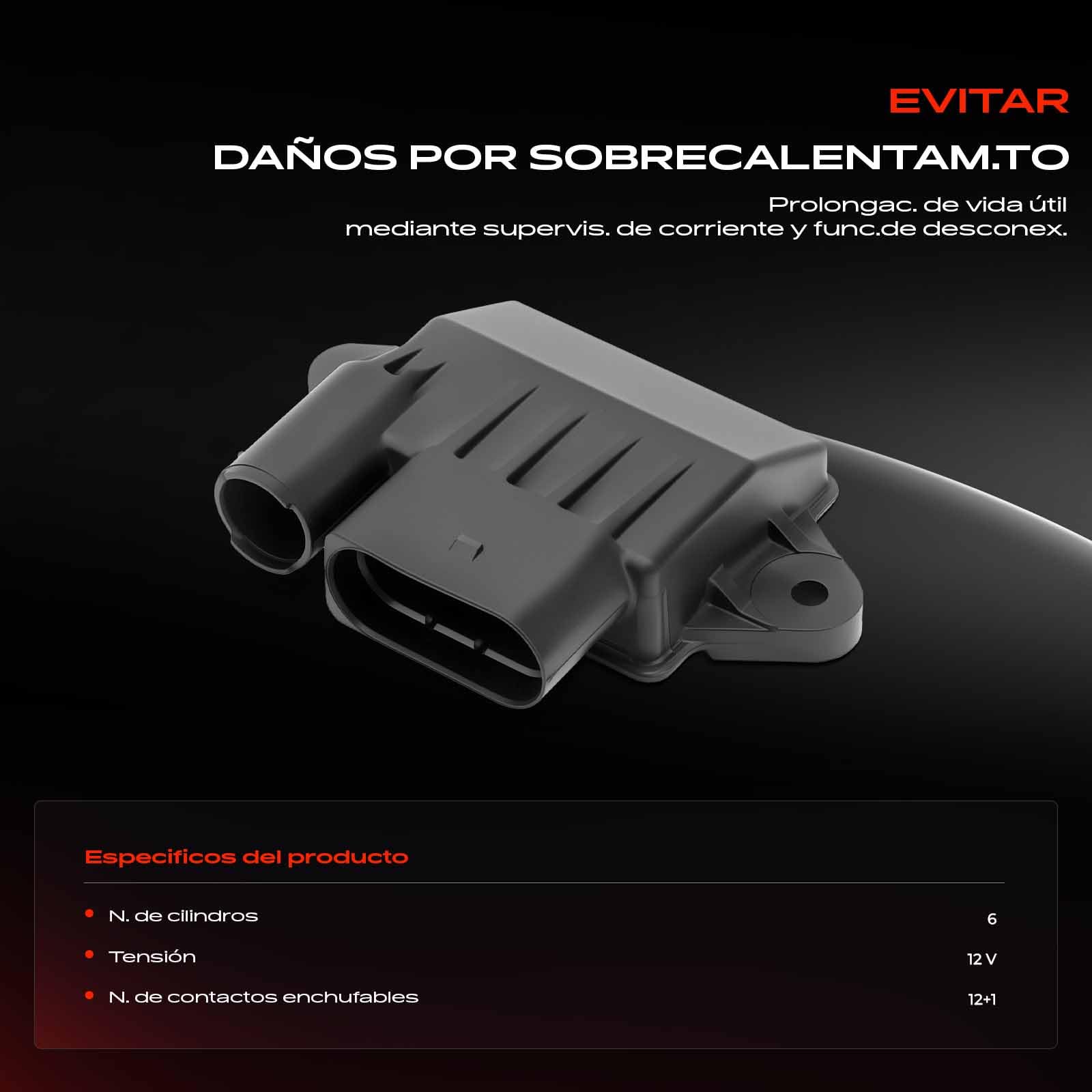 Frankberg Unidad de control del tiempo de calentamiento 13-Polos Compatible con Clase C W204 CLS C219 Clase E W211 W212 Clase S V221 W221 Clase G W463 6429007701