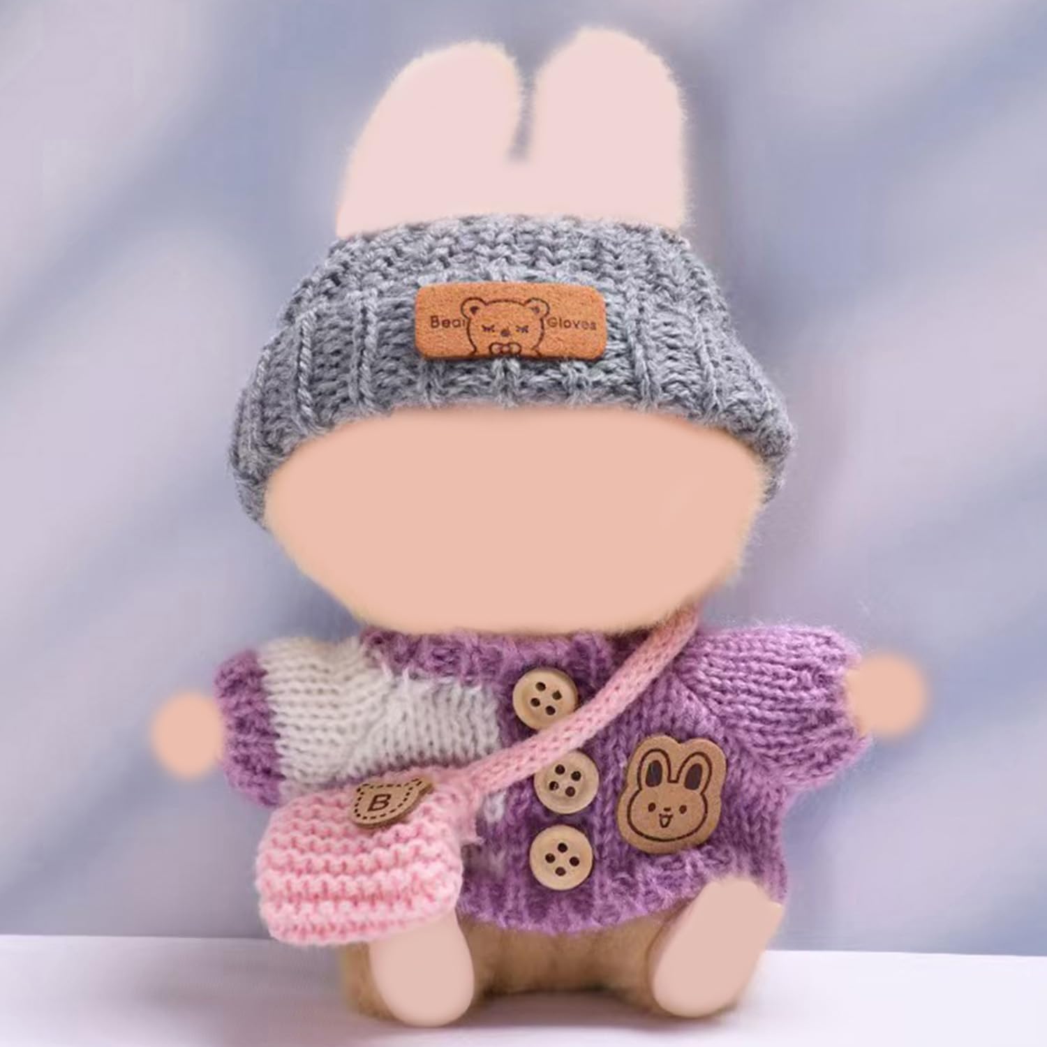 Clothes for 17cm Dolls Fashion Garment Accessories(No Doll), Cute Sweater Suitable for 6.69inch (17cm) Doll Soft Cotton Clothing Replacement