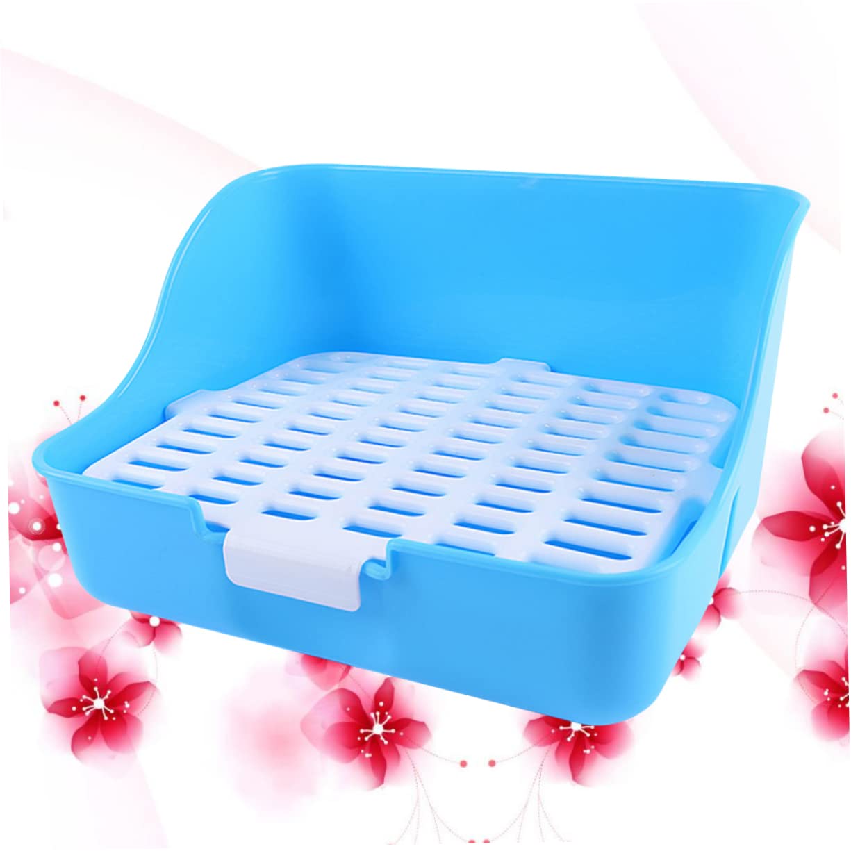 BESPORTBLE Dog Indoor Potty Pad Pet Pee Pad Tray Training Fence for Dogs Easy Pet Pee Toilet 29.5x21.5x15cm Random Color