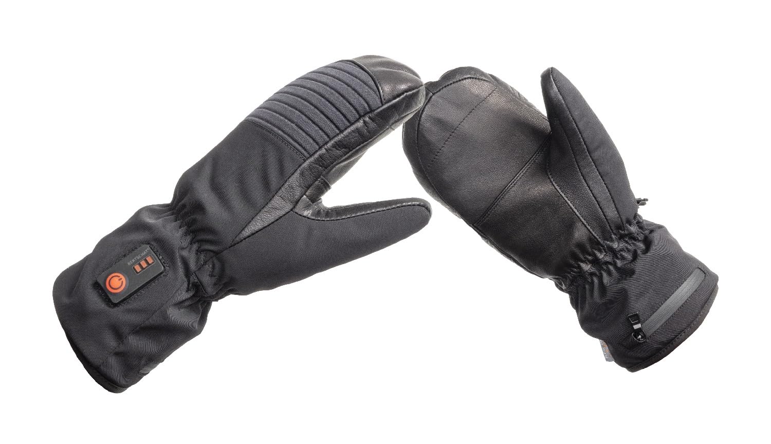 BERTSCHAT Beheizbare Fäustlinge Damen & Herren, Elektrische Handschuhe Winter mit Akku, 3 Heizstufen, Wasserdicht & Winddicht, Thermo-Handschuhe für Ski, Snowboard, Fahrrad & Outdoor