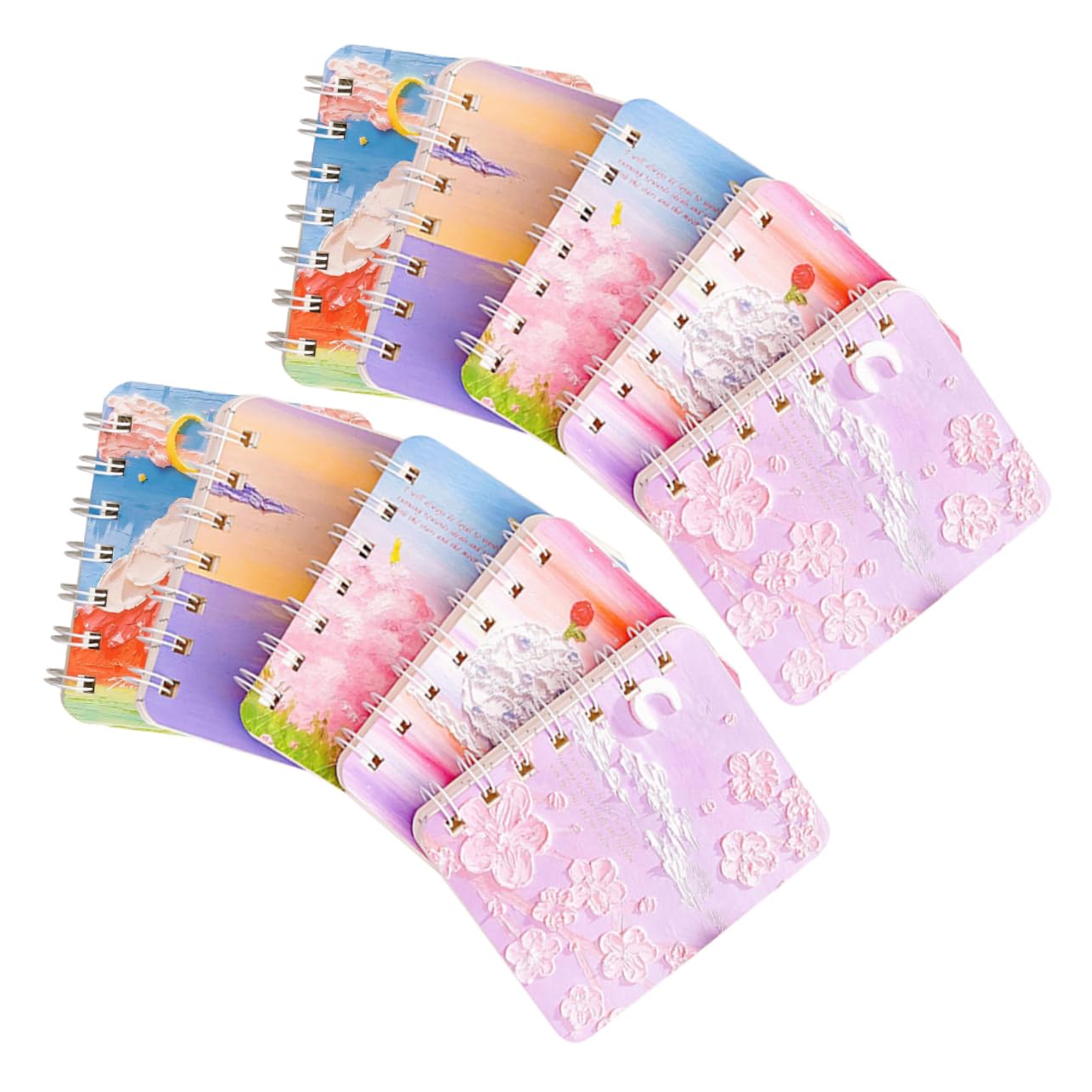 EXCEART 3 Pièces 10 Carnet De Croquis à Spirale Cahiers à Spirales Cahier D'écolier Mini-blocs-notes à e Trousse De Journal à Grille De Points De Campus Papier