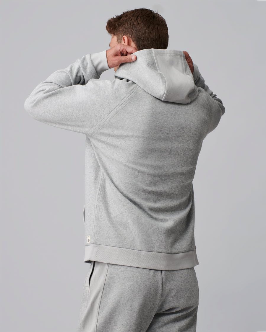 Rhone Heritage Midweight Hoodie, Stretchy Knit Mens Casual Hoodie with Drawcord, Breathable Mens Sweatshirt - Image 2