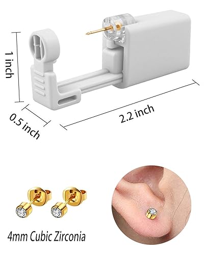 Miniatura 10 de Kit de pistola de perforación para la oreja, pistola de piercings para la nariz, pistola desechable, pistola de seguridad para la oreja, kit de