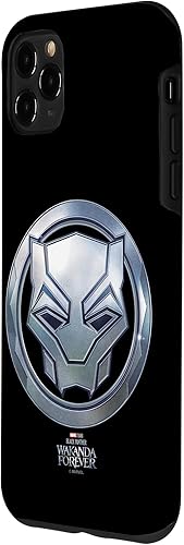 Miniatura 2 de iPhone 11 Pro Max Marvel Black Panther Wakanda Forever Silver Metallic Icon Case