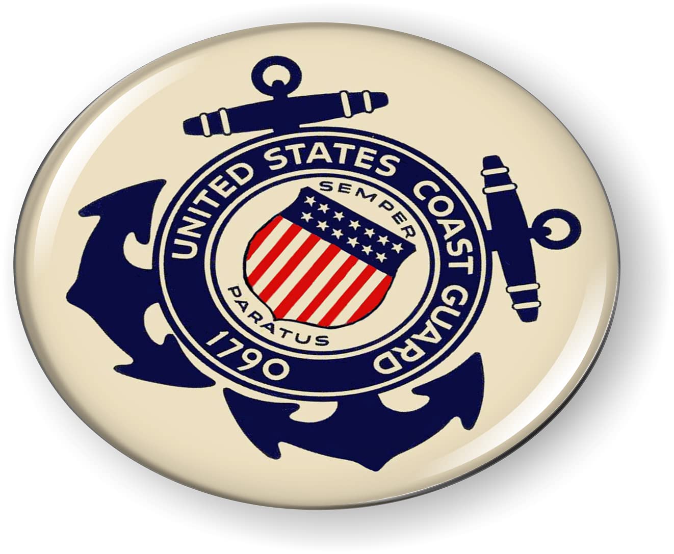 BestLicensePlateFrames Guardia Costera de los Estados Unidos 3D abovedado coche emblema insignia stic - Imagen 17 de 18