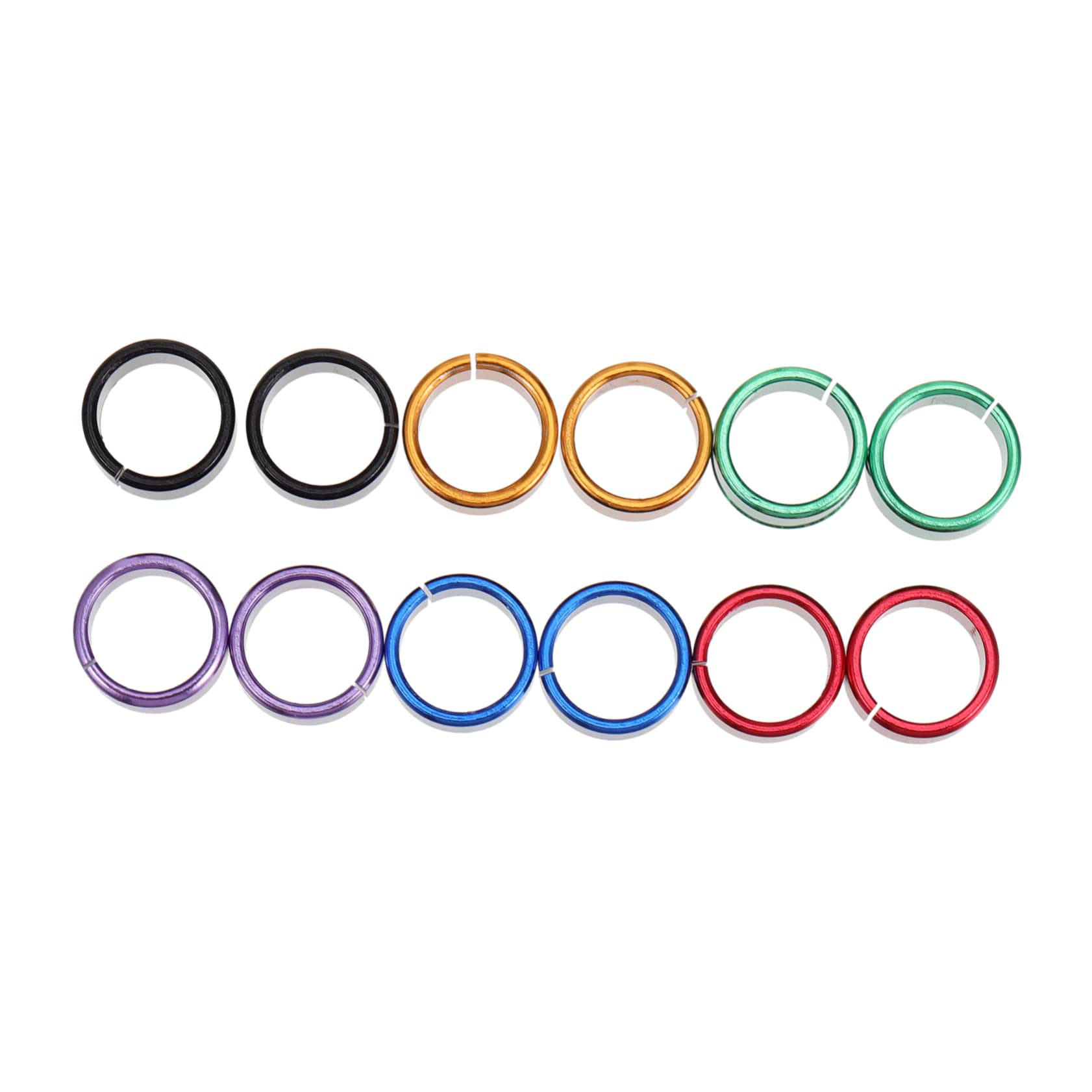 Gogogmee 12pcs Bands Leg Id Bands for Chickens Birds Doves Smooth Metal Rings Easy to Use for Poultry Management