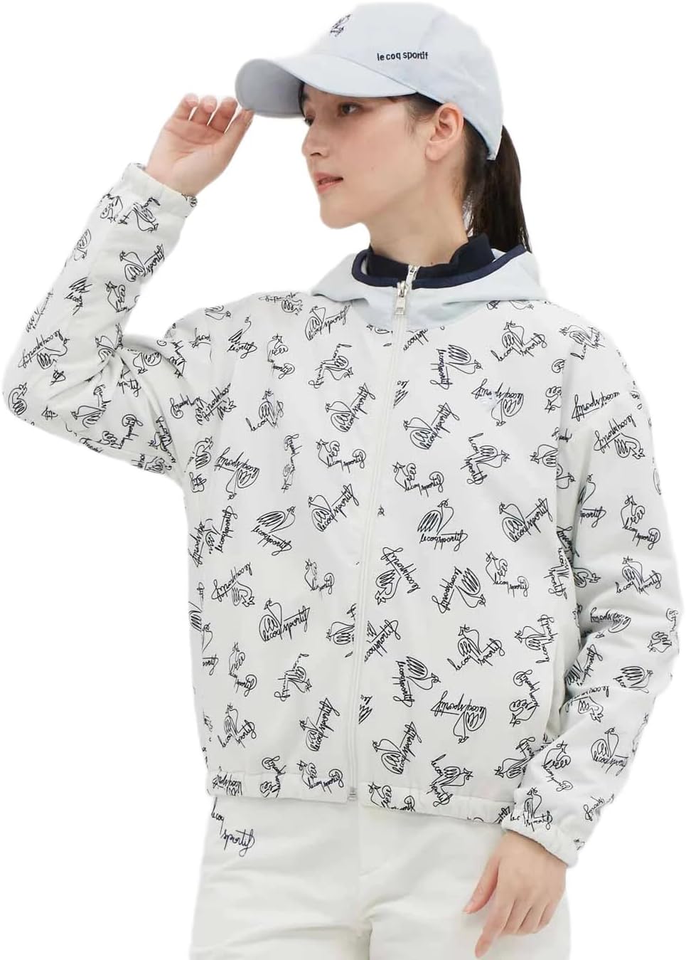 le coq sportif(ルコックスポルティフ) ブルゾンアウター リバーシブル 撥水 ストレッチ 防風 保温 ゴルフ LG5FWB02Lレディース