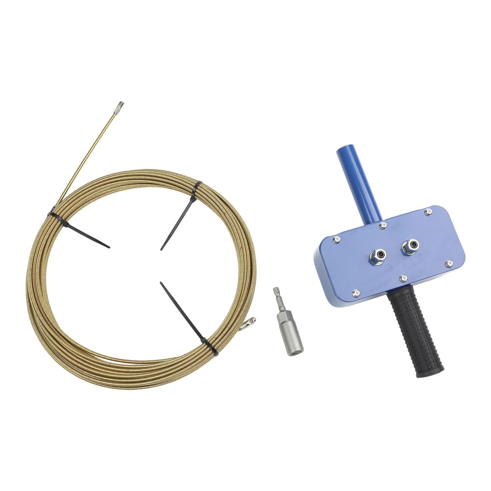 Estrattore di cavi elettrici compatto Macchina automatica di filettatura in lega di alluminio Installatore di filo professionale compiti fai da te per set nero