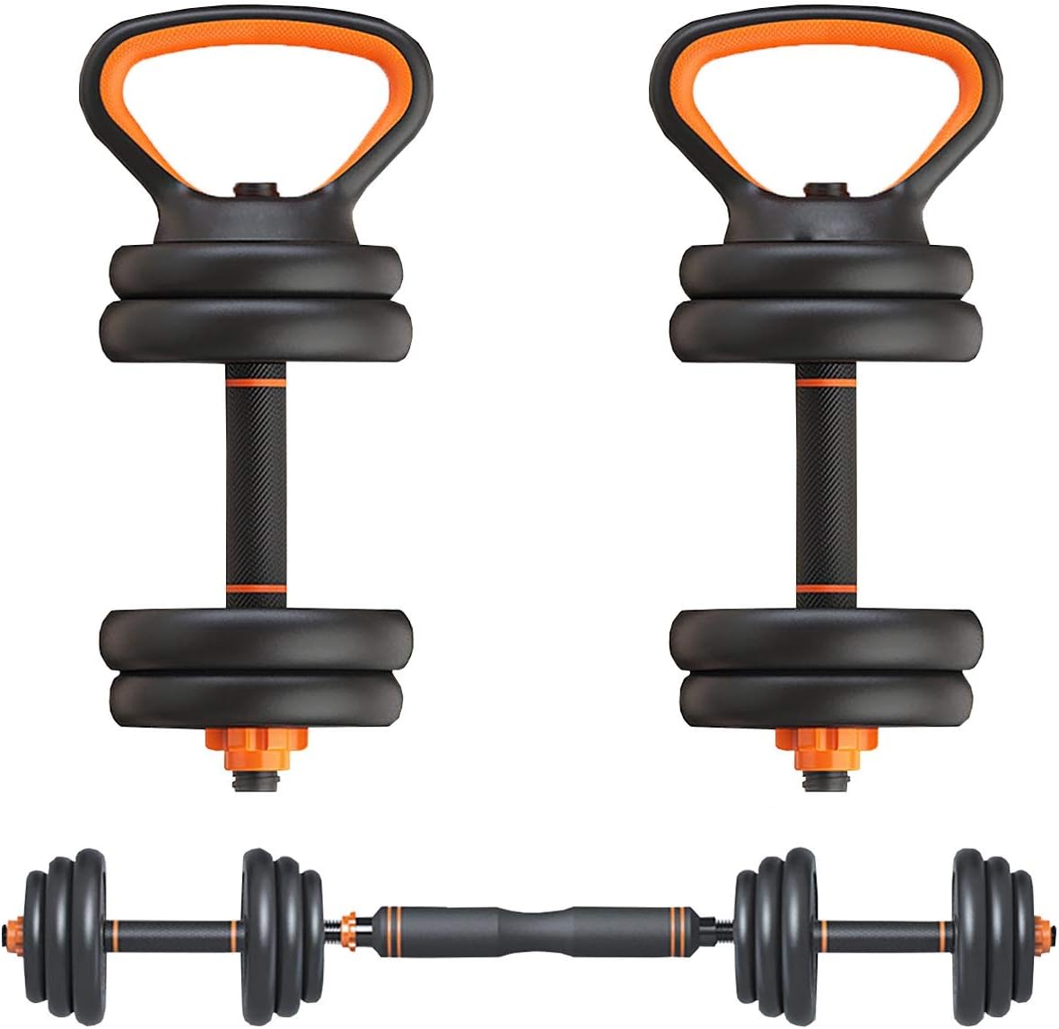 Gnpolo Free Dumbbells Weights Set Adjustable Dumbbells Barbell Kettlebells Push Up Stand
