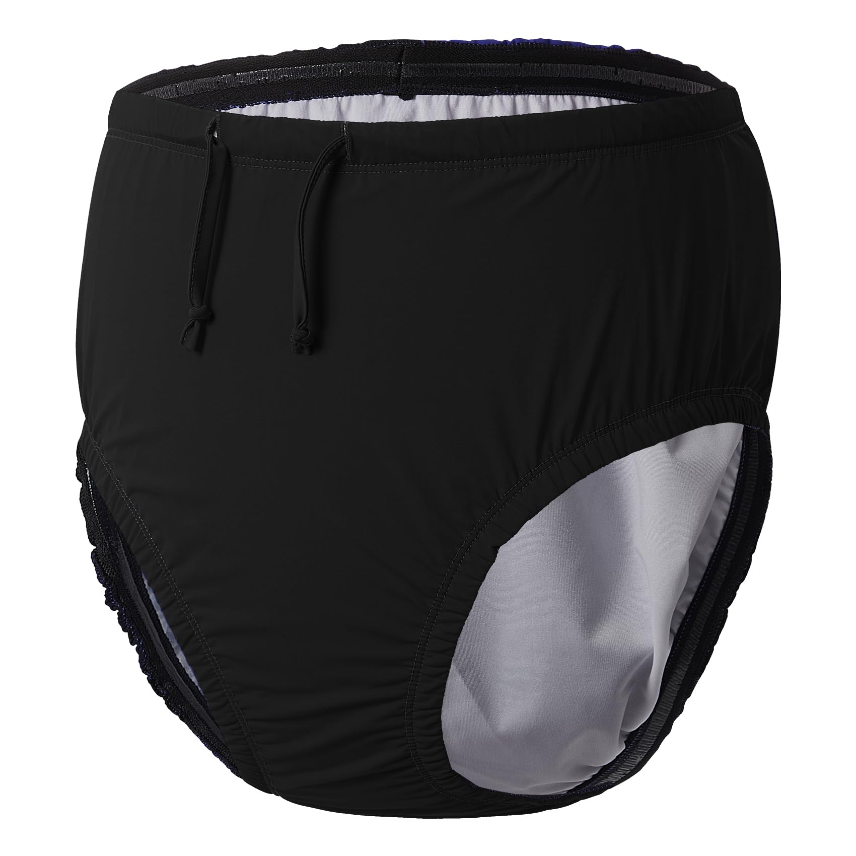 Dreammonkey Reusable Swim Nappy for Adults Leakproof & Waterproof Incontinence Swimwear Special Needs, Discreet Protection for Pool & Beach(Black,M)