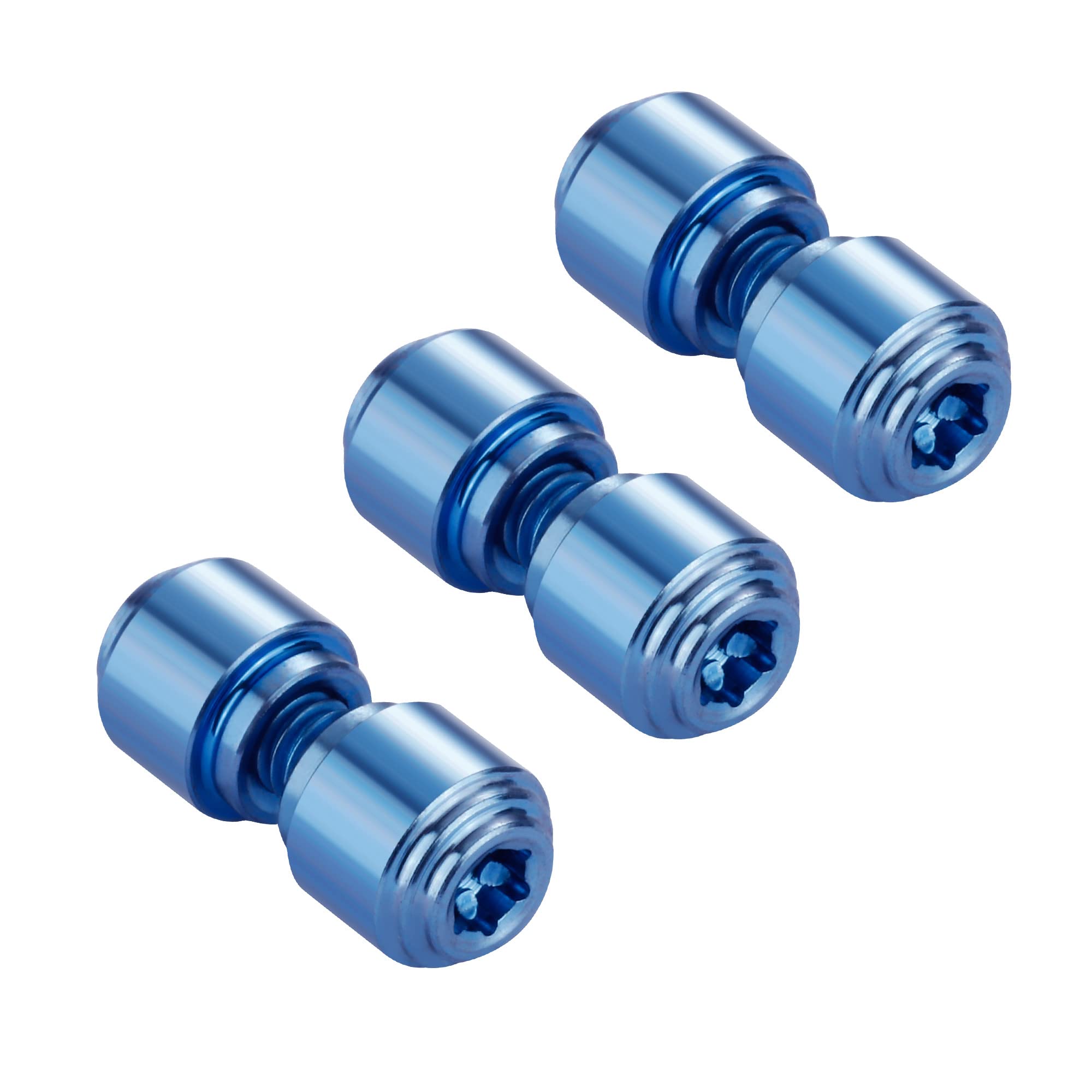 3 Packs Custom Thumb Studs for Benchmade Bugout 535 Series Knives and 535S, 535GRY-1,535SGRY-1 and More, Replacement Anodized Aluminum Thumb Stud Set, Dark Blue