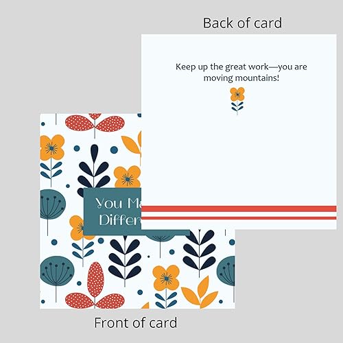 Miniatura 7 de Dessie 60 tarjetas inspiradoras You Make a Difference con sobres y sellos a juego. 60 tarjetas motivacionales y de aliento de tamaño de nota Post-it