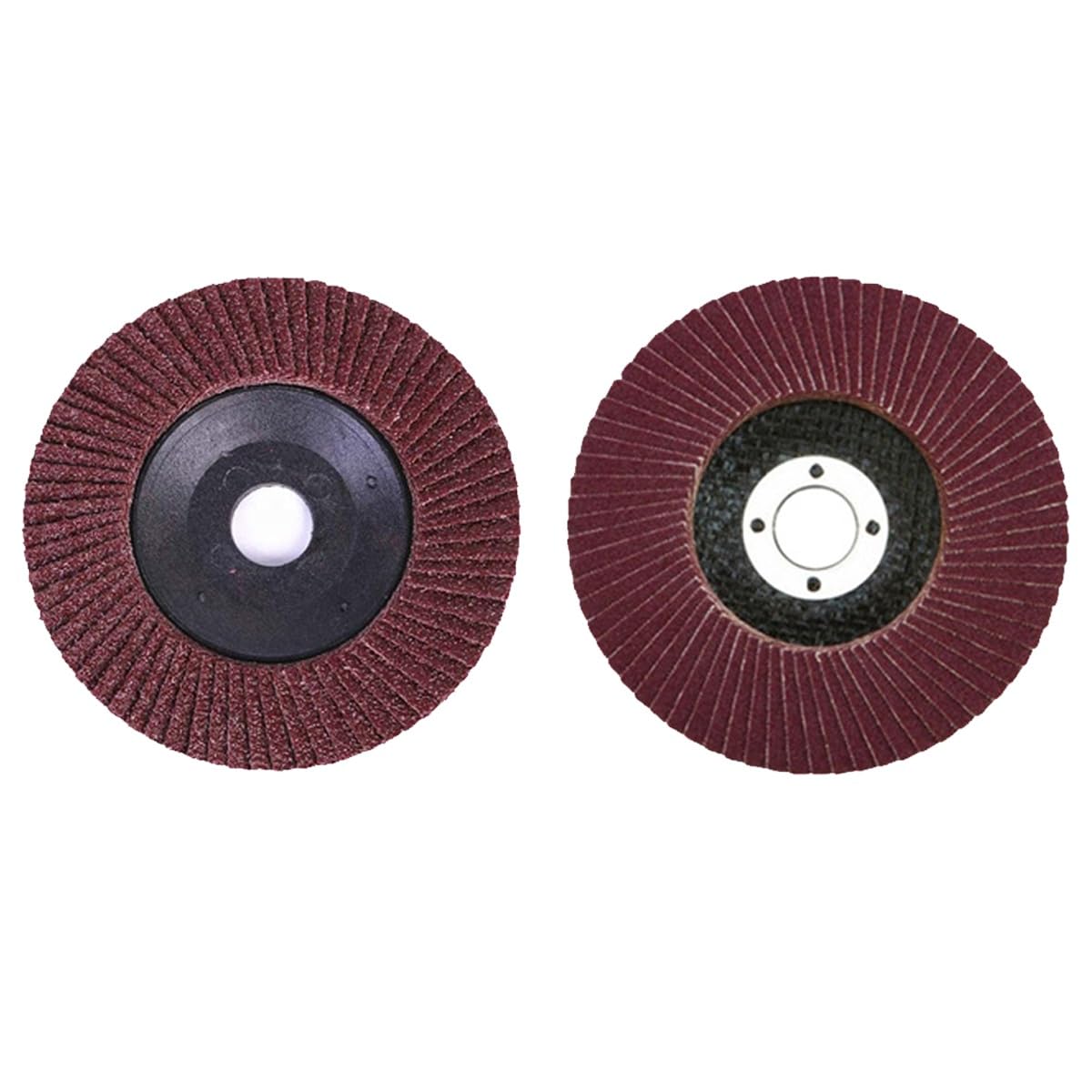 10 Szt. Tarcz Listkowych 125 Mm, 5 Cali, Gradacja 60/80, Ściernica Listkowa, Tarcza Szlifierska, Czerwony Piasek, Kalcynowany, Korund Cyrkonowy/Red Sand/60Grit